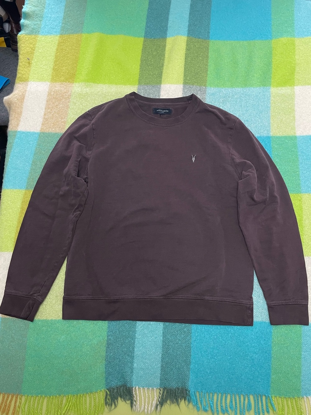 AllSaints brown crewneck sweatshirt #allSaints #crewneck